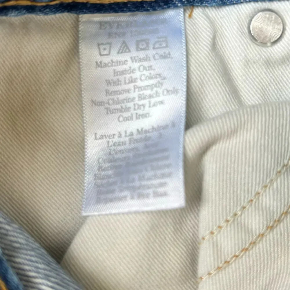 Everlane The Summer Slouch Jean in Indigo Mist Organic Cotton Baggy Size 25 - Picture 10 of 10